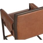Mauti Counter Stool - Brown - Shalimar Tobacco Leather - Image 5