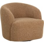 Fuwari Swivel Lounge Chair - Macio Camel