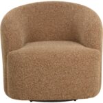 Fuwari Swivel Lounge Chair - Macio Camel - Image 2