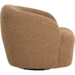 Fuwari Swivel Lounge Chair - Macio Camel - Image 3