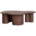 Isola Coffee Table - Marble Look - Mocha - Image 3