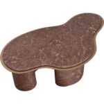 Isola Coffee Table - Marble Look - Mocha - Image 4