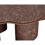 Isola Coffee Table - Marble Look - Mocha - Image 6