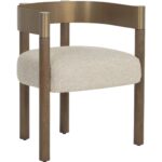Manolo Dining Armchair - Santa Cruz Oatmeal