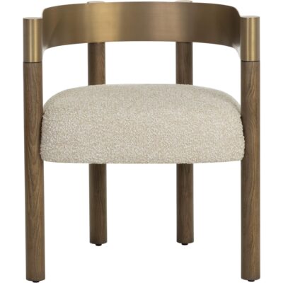 Alternative view of Manolo Dining Armchair - Santa Cruz Oatmeal