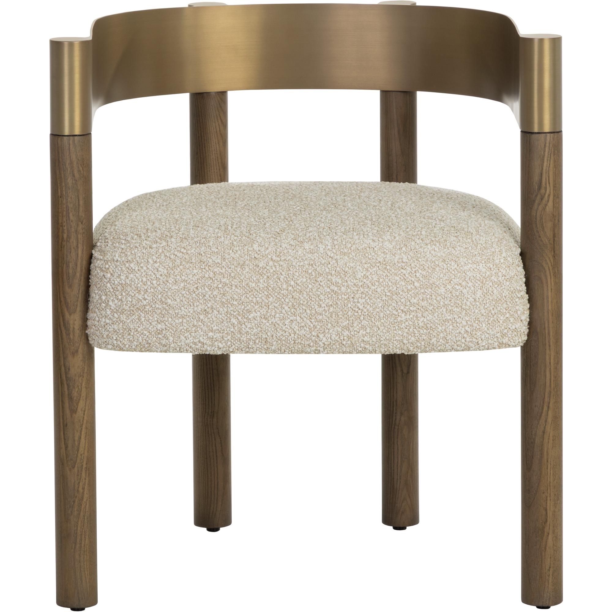 Manolo Dining Armchair - Santa Cruz Oatmeal - Image 2