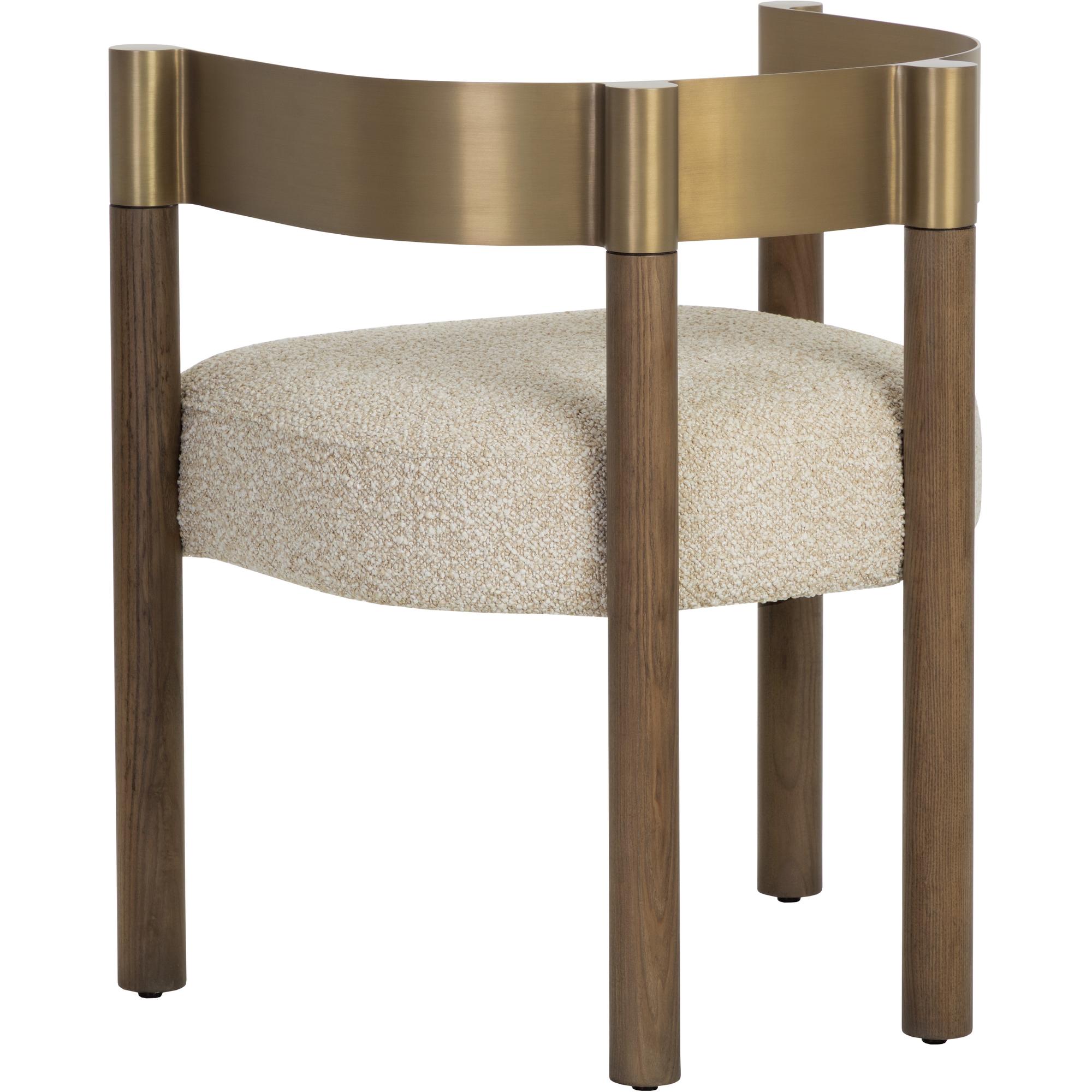 Manolo Dining Armchair - Santa Cruz Oatmeal - Image 4