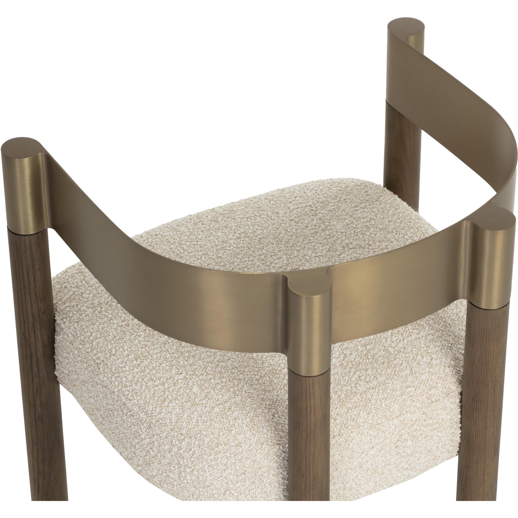 Manolo Dining Armchair - Santa Cruz Oatmeal - Image 5