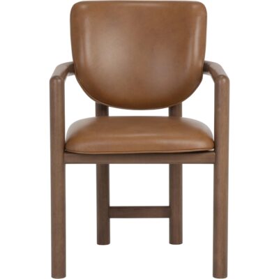 Alternative view of Fremont Dining Armchair - Missouri Cognac Leather