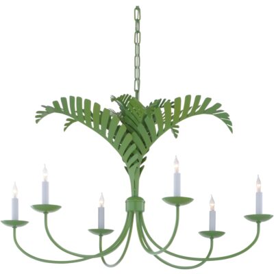 Royal Palm Chandelier - Green