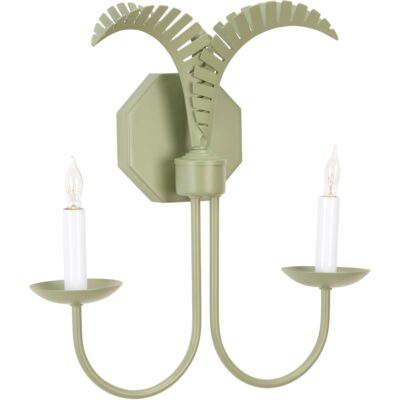 Petite Palm Sconce - Green