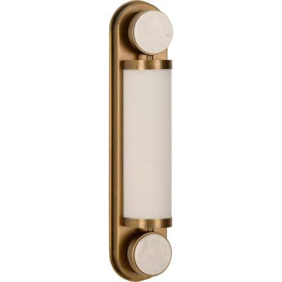 Alternative view of Emmons Sconce - Antique Brass/Tall