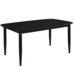 Phylon Dining Table with Extension, 63"-79" in Black