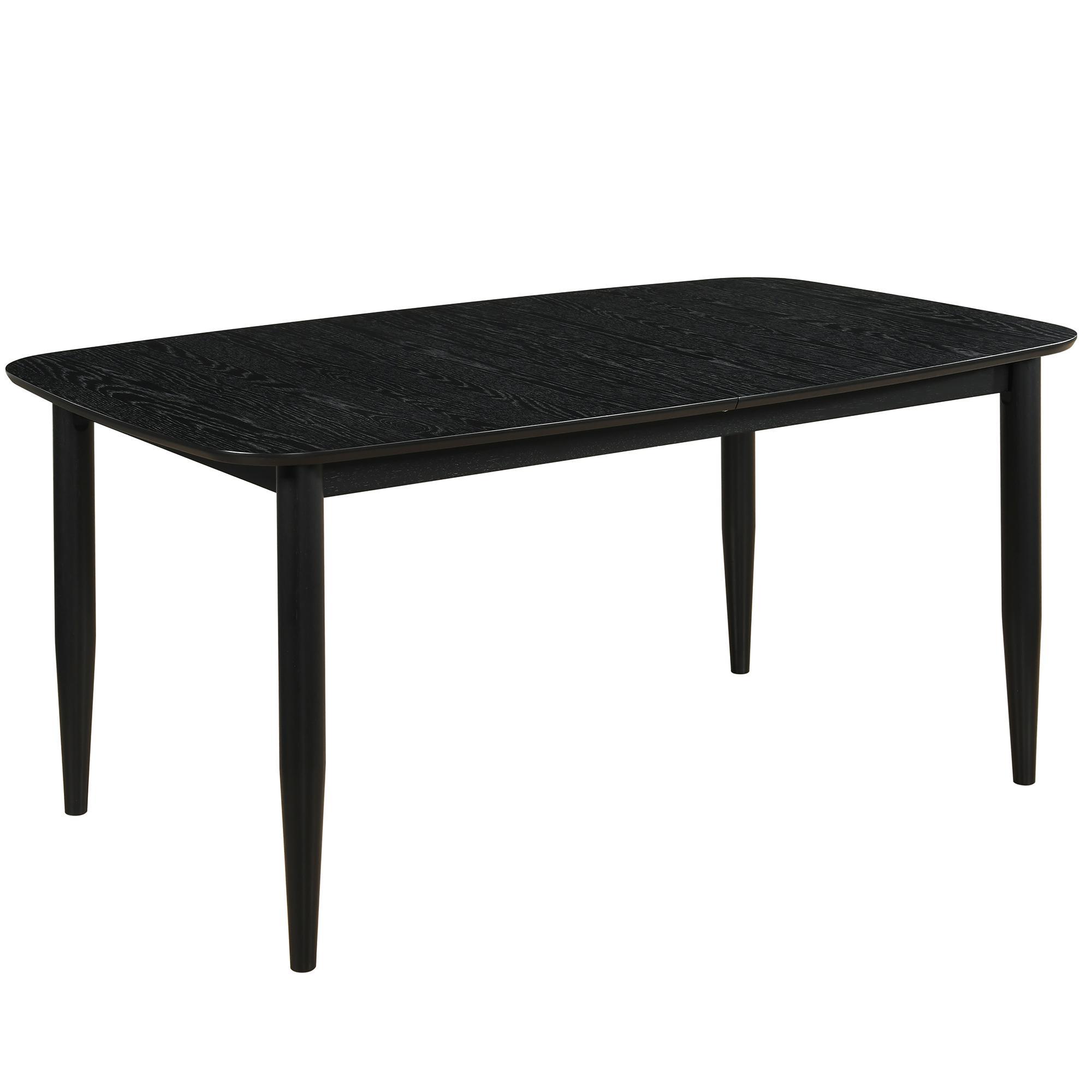 Phylon Dining Table with Extension, 63"-79" in Black