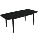 Phylon Dining Table with Extension, 63"-79" in Black - Image 3