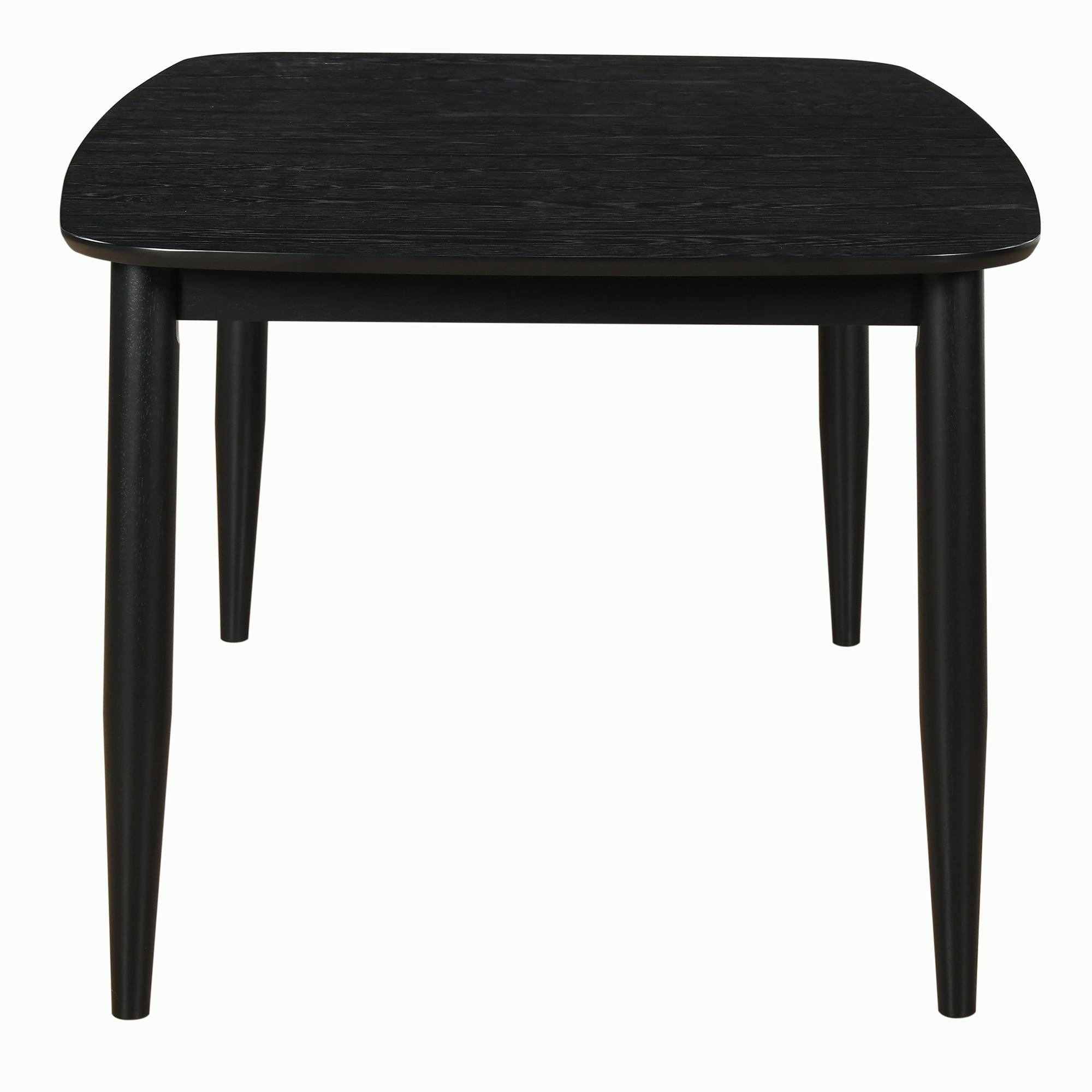 Phylon Dining Table with Extension, 63"-79" in Black - Image 4