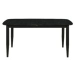Phylon Dining Table with Extension, 63"-79" in Black - Image 5