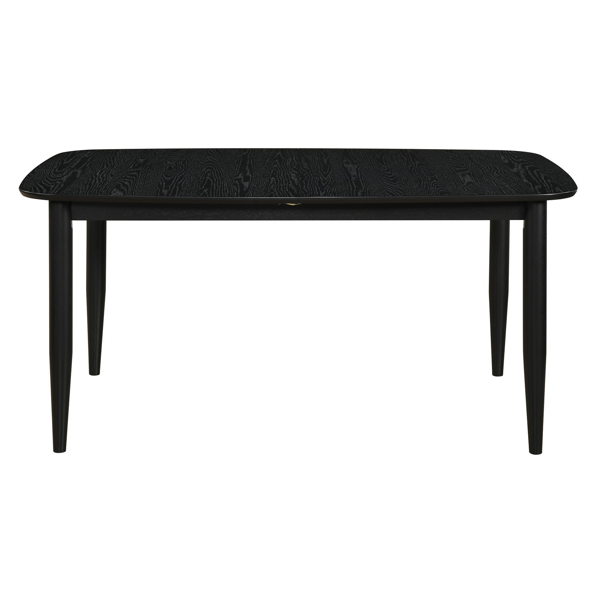 Phylon Dining Table with Extension, 63"-79" in Black - Image 5
