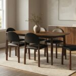 Phylon Dining Table with Extension, 63"-79" in Walnut - Image 2