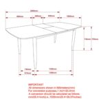 Phylon Dining Table with Extension, 63"-79" in Walnut - Image 8