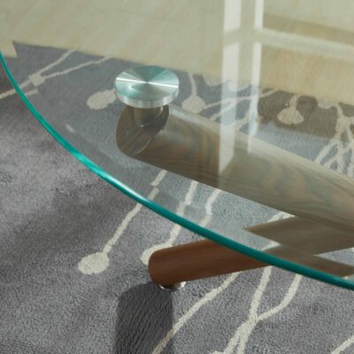 Alternative view of Rocca Round Dining Table in Walnut