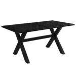 Lance Rectangular Dining Table, 63" in Black
