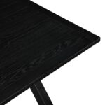 Lance Rectangular Dining Table, 63" in Black - Image 6
