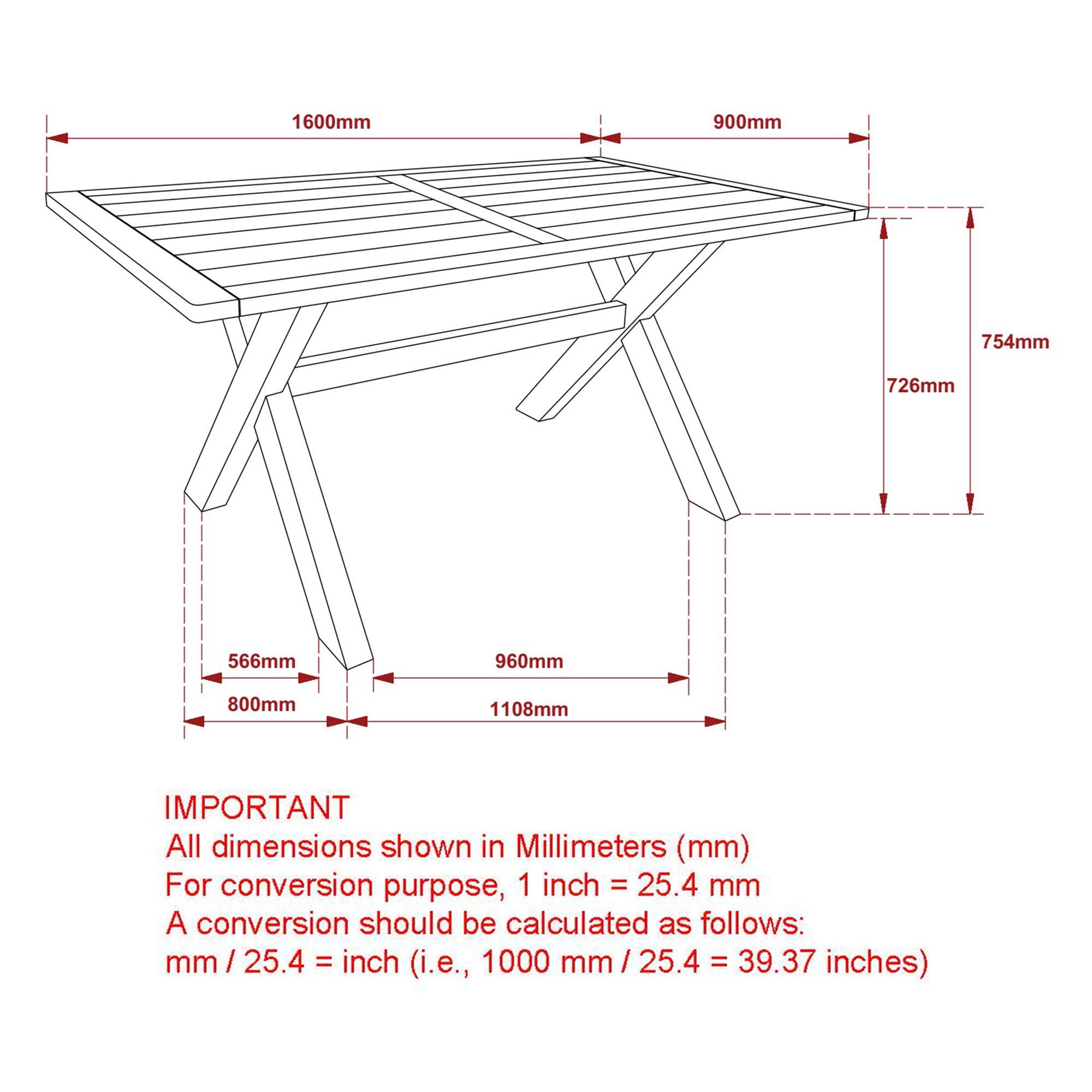 Lance Rectangular Dining Table, 63" in Black - Image 8