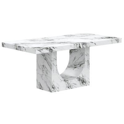 Aurelia Rectangular Dining Table in Bulgari White