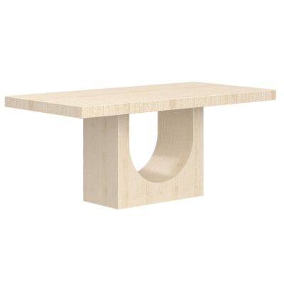Aurelia Rectangular Dining Table in Travertine