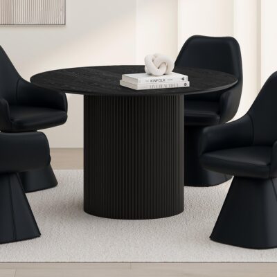 Alternative view of Tovas Round Dining Table in Black