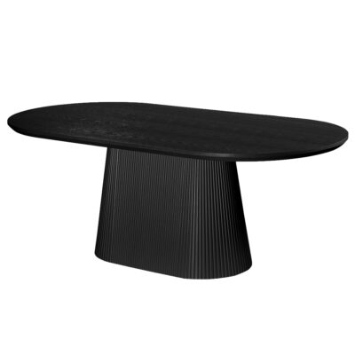 Tovas Oval Dining Table in Black