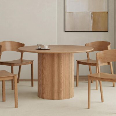 Alternative view of Tovas Round Dining Table in Natural