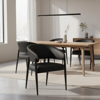 Alternative view of Bronson Dining Chair, set of 2 in Black