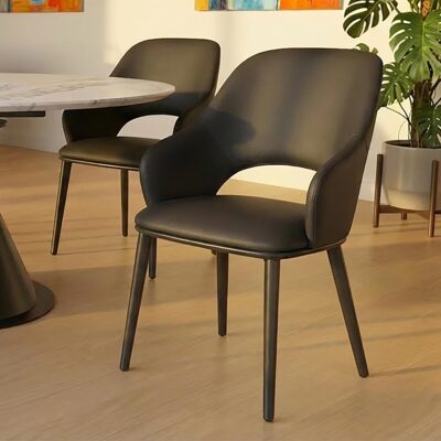 Alternative view of Denzel Dining Chair, set of 4 in Black