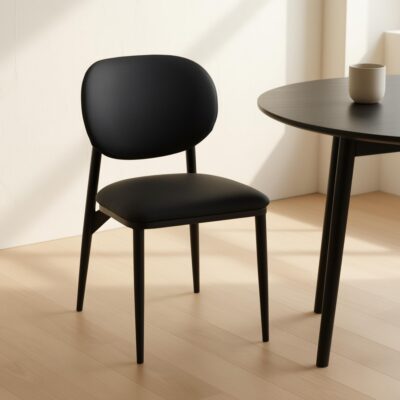 Alternative view of Gideon Dining Chair, set of 4 in Black