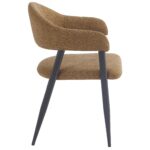 Alfie Dining Chair, Set of 4 in Caramel and Black - Image 4