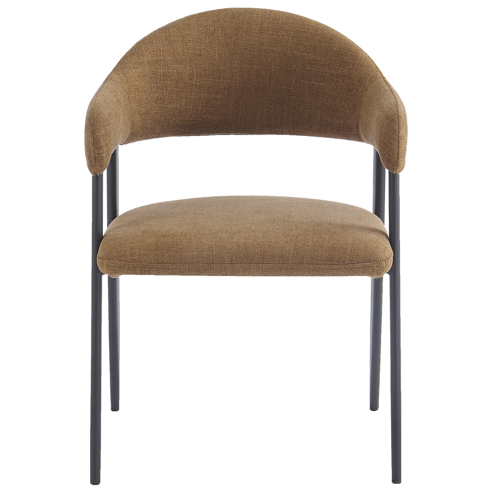 Alfie Dining Chair, Set of 4 in Caramel and Black - Image 5