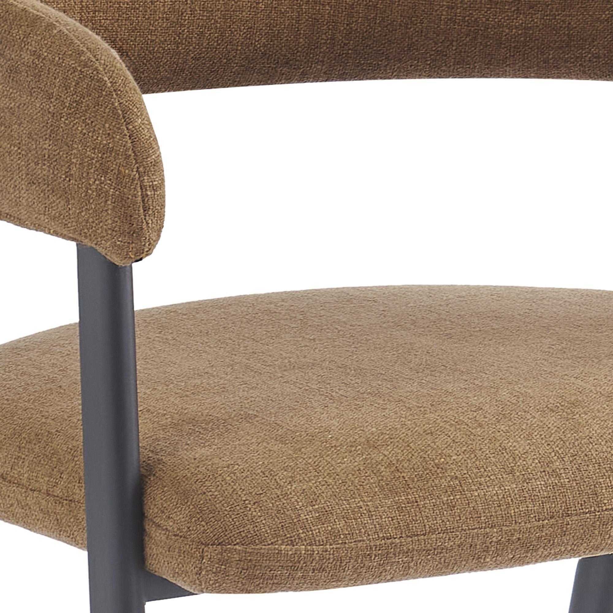 Alfie Dining Chair, Set of 4 in Caramel and Black - Image 6