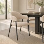 Alfie Dining Chair, Set of 4 in Sand and Black - Image 2