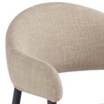 Alfie Dining Chair, Set of 4 in Sand and Black - Image 6
