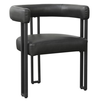 Scarlet Dining Chair, set of 2, in Black PU