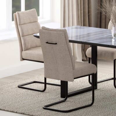 Alternative view of Brodi Dining Chair, Set of 2 in Beige and Black