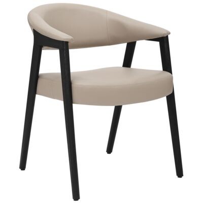 Bexley Dining Chair, set of 2 in Mushroom and Black