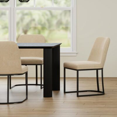 Alternative view of Dario Dining Chair, Set of 2 in Beige