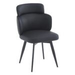 Razzo Dining Chair, Set of 4 in Black and Black