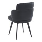 Razzo Dining Chair, Set of 4 in Black and Black - Image 3