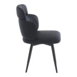 Razzo Dining Chair, Set of 4 in Black and Black - Image 4