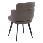 Razzo Dining Chair, Set of 4 in Stone and Black - Image 3