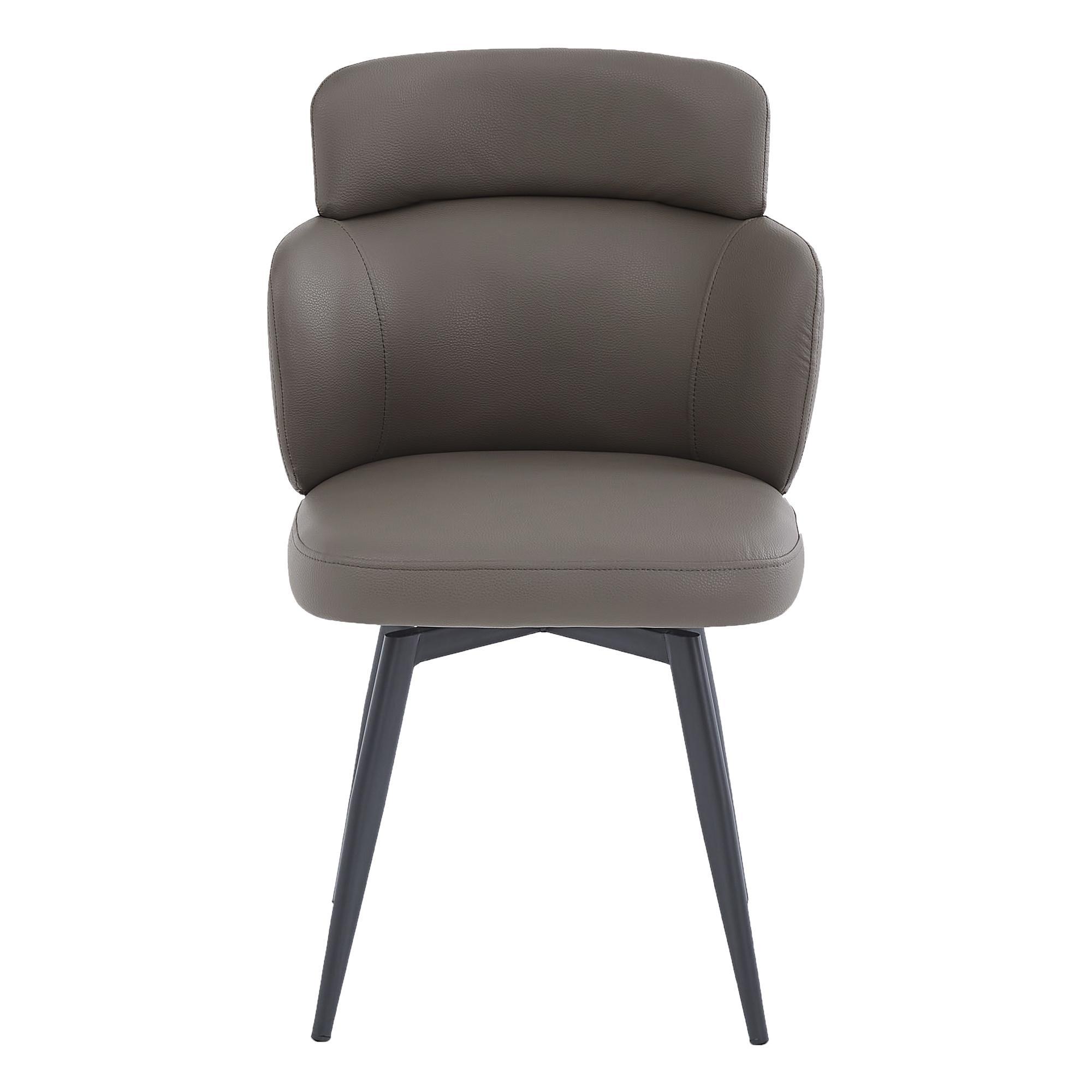 Razzo Dining Chair, Set of 4 in Stone and Black - Image 5